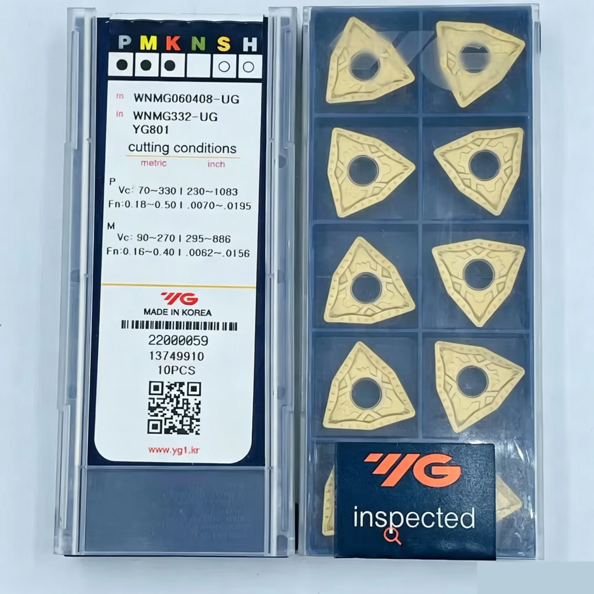 

WNMG060404-UF WNMG060408-UG WNMG080404-UF WNMG080408-UG WNMG080412-UR YG801 100% original YG-1 Carbide insert