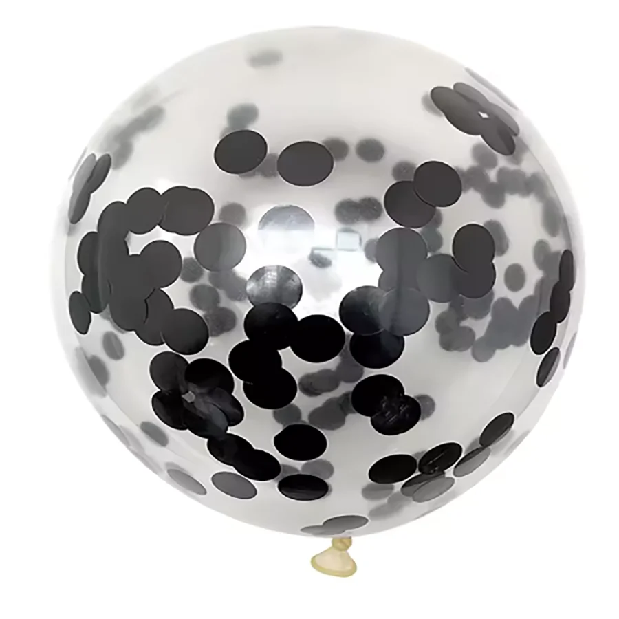 12 Zoll/10 Stück Set Glitzer-Konfetti-Latexballons Romantische Hochzeitsdekoration Gold Transparente Geburtstagsparty-Dekoration für Kinder und Babys – Detail 10