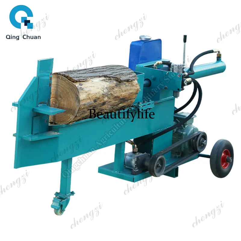 81 Hydraulic Woodworking Machinery Wood Splitter Two-Phase Motor High-efficiency Household Firewood Chopping Machine