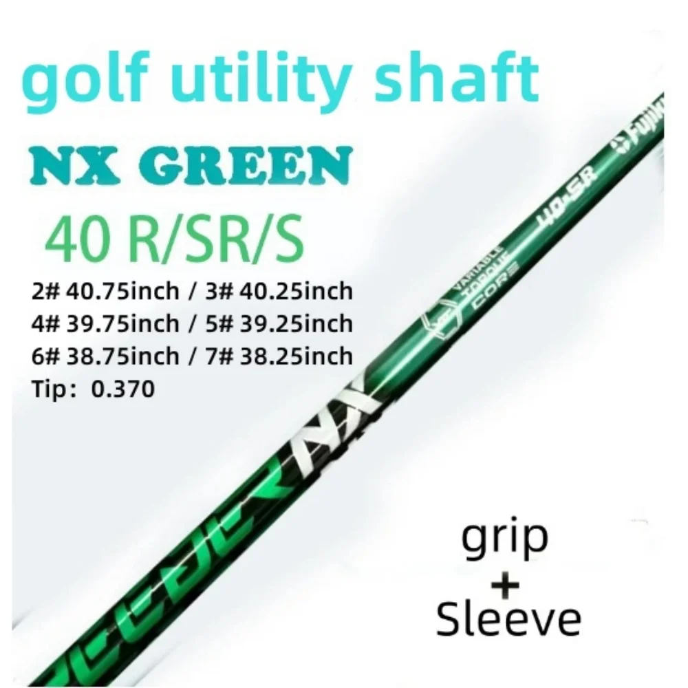 Golf Utility Shaft NX GREN 40S/40SR/40R  Club Shafts -0.370 Tip S, R, SR,X Flex Options Free Assembly Sleeve