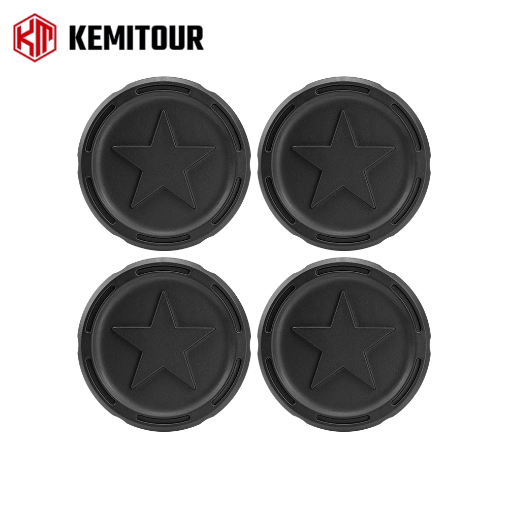 

Wheel Center Caps For Can-Am Maverick R/R MAX 2024-2025 4PCS Black ABS Plastic Dustproof Hub Caps with Star Pattern Design