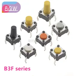 10Pcs New original B3F series light touch switch button B3F-1000 B3F-1002 B3F-1005 B3F-1022 B3F-1062 B3F-1072 6*6*4.3mm