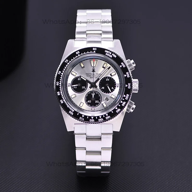 Solar Photokinetic Energy Three-eye Timing Personalized Quartz Waterproof Watch