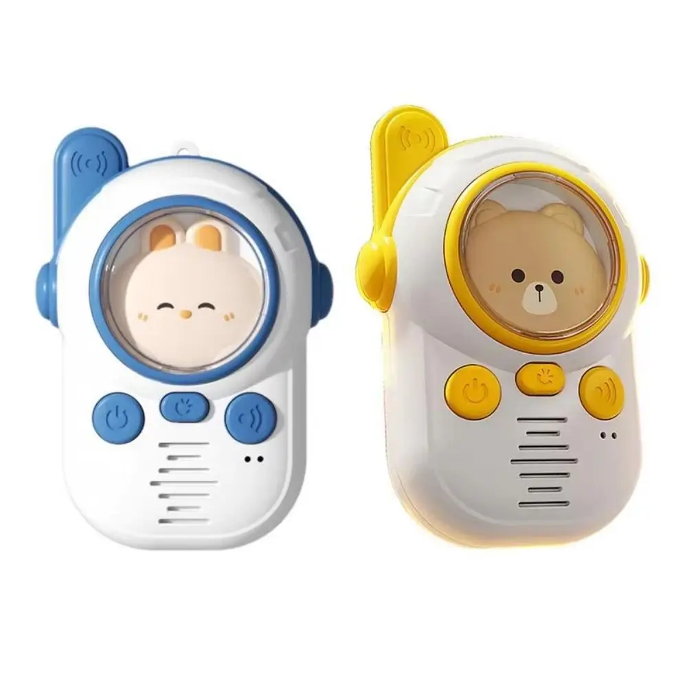 2 pçs alcance estendido crianças rádio brinquedo som claro aperto confortável crianças walkie talkies clipe traseiro colhedores crianças telefone brinquedo meninas