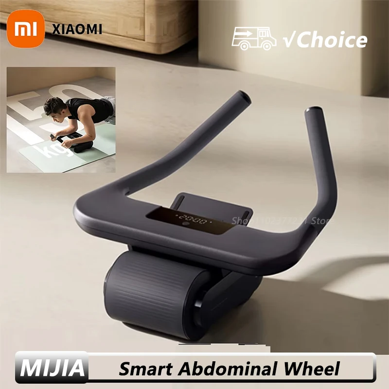 

New Xiaomi Mijia Smart Abdominal Wheel Exercise Equipment Strong Load Bearing Non-slip Roller Fitness Training Work with Mi Hom