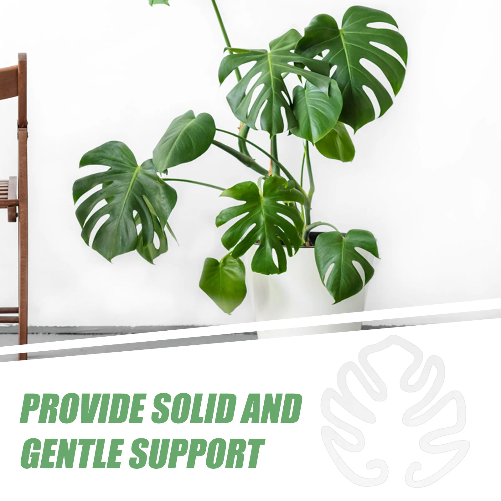 

2Pcs Plant Stem Supports Climbing Flower Stakes Trellis Holders Transparent Reusable Stable Growth Accessories