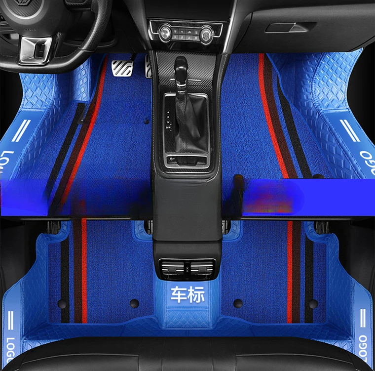 

Interior Car Foot Mat 5D Luxury Leather Special Car Mats PARA Auto Double Layer Car Floor Mats