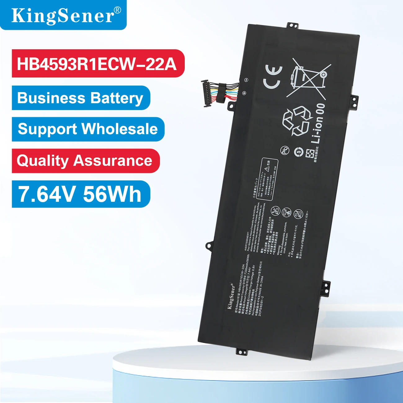 Kings ener HB4593R1ECW-22 HB4593R1ECW-22A für huawei mat ebook 14 7,64 serie KLVL-WFH9 KLVD-WFH9 machd-wfe9 v 56wh