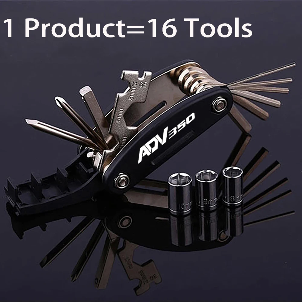 For Honda ADV150 ADV160 ADV350 ADV 150 160 350 Motorcycle Accessories 16 in 1 Multi Repair Hex Spoke Cycle Screwdriver Set Tools