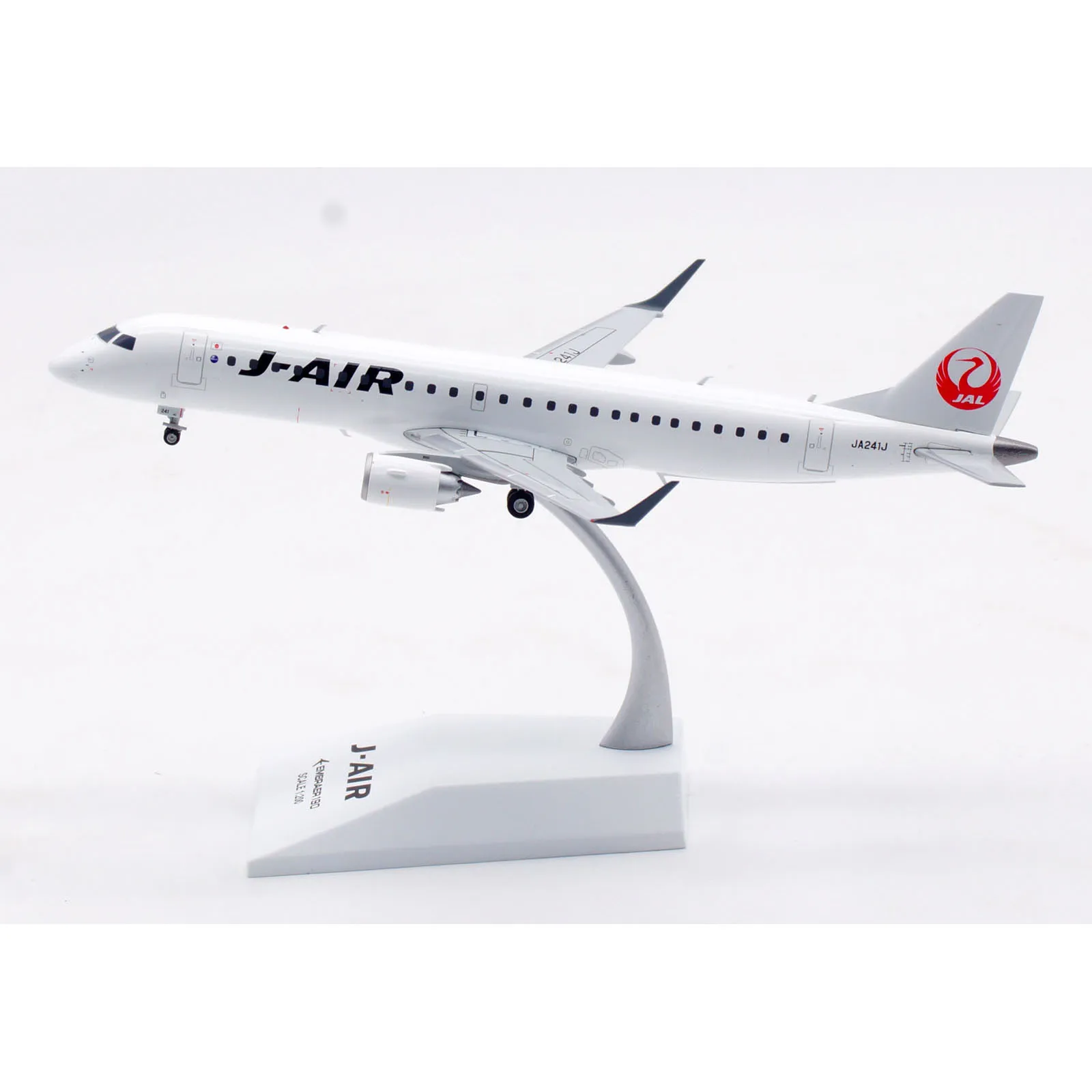 XX2166 Alloy Collectible Plane Gift JC Wings 1:200 J-Air JAL Embraer 190-100STD Diecast Aircraft Jet Model JA241J With Stand