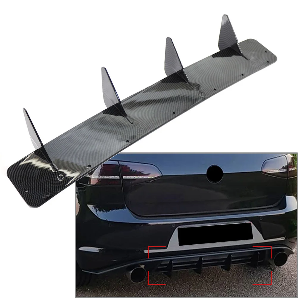 Car Rear Bumper Lip Diffuser Spoiler Lip Splitter Trim Guard For Volkswagen Golf 7 For VW Golf MK7 GTI 2014 2015 2016 2017