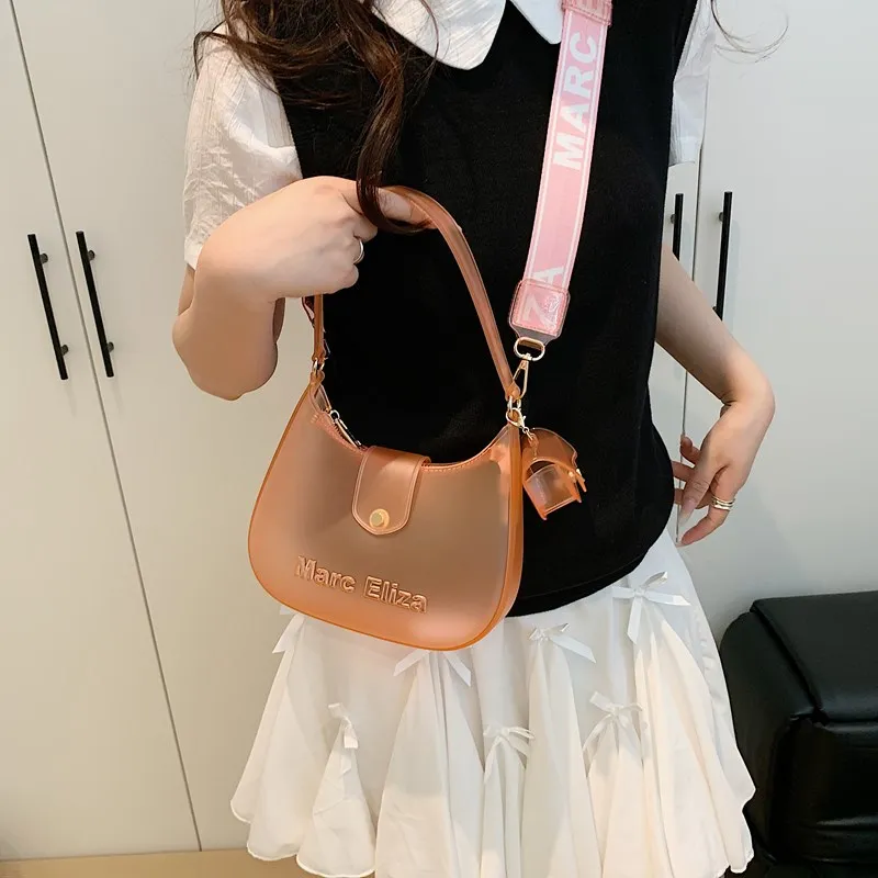

Retro Niche Women's Bag New Ladies Versatile Shoulder Bag Tote Bag Large Capacity Adult Girls Commuting Dumpling Bag Jelly Bag