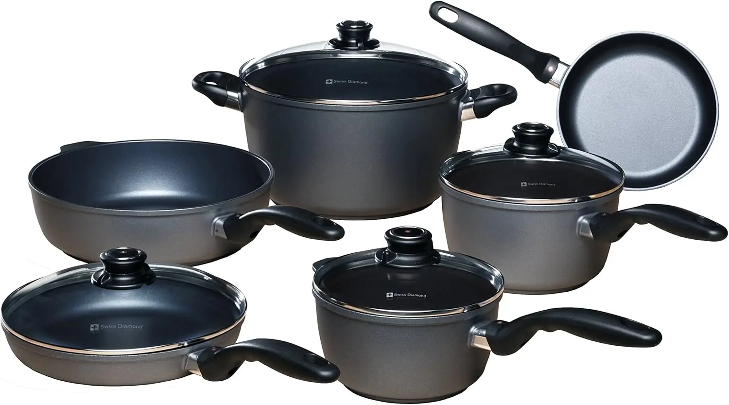 Hd Nonstick 10 Piece Set: Gourmet Kitchen Kit