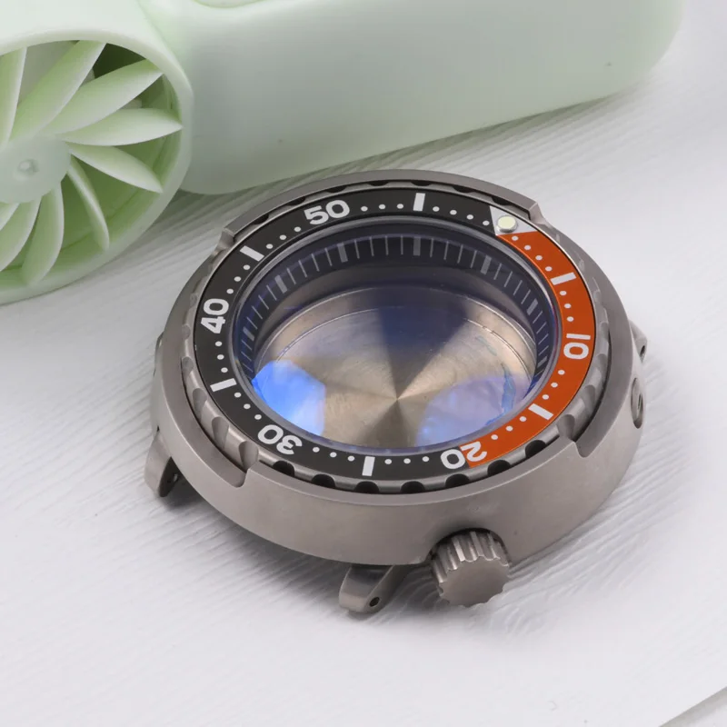 チタンマグロ缶時計ケース-47-ミリメートル-c3-発光サファイアガラスダイビング時計ケース-200-メートル防水-29-ミリメートルダイヤル-nh35-nh36-ムーブメント用