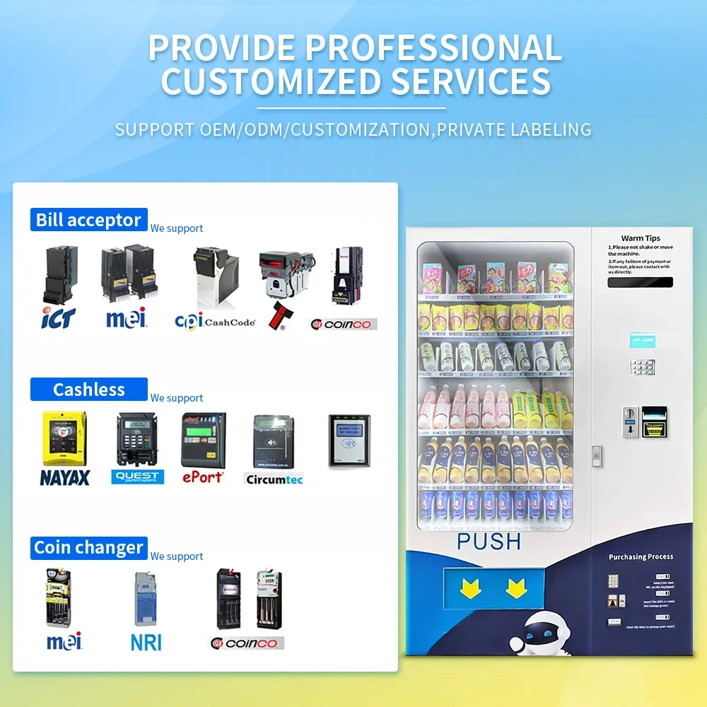 Support Customized Large-capacity Vending Machines