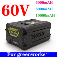 60V Rechargeable Battery 10Ah Lithium-ion for Greenworks pro 60V Lawn Mower Trimmers Edgers Chainsaws Pole Saws Blower