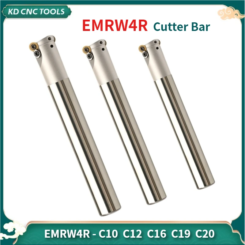 KD CNC EMR EMRW4R EMR5R EMRW6R cutter bar EMRW4R C10 C12 C16 C19 C20  120L 150L 200L 250L cutter head ,insert RPMT RPMW RPMT08T2