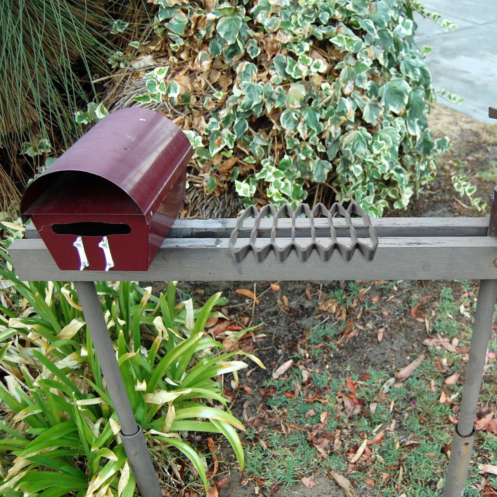 Mailbox Bottom Liner Waterproof Silicone Mail Tray Insert Gray Universal Mailbox Cushion Pad Protective Mail Compartment