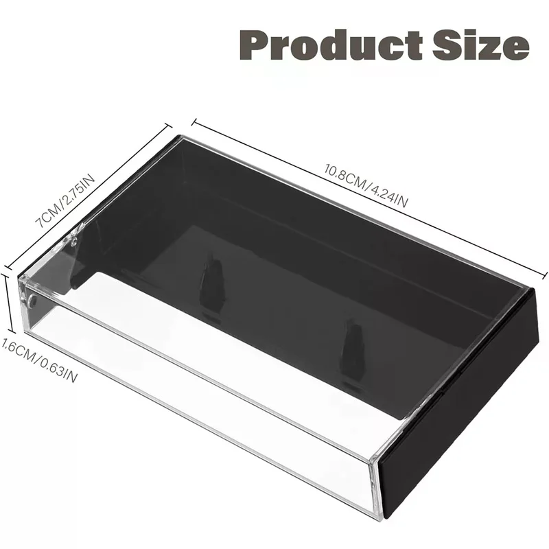 Compact Vintage Cassette Tape Box Clear Plastic Storage Case For Audio Cassettes Tape Organizer Dustproof Collection Holder 5Pc
