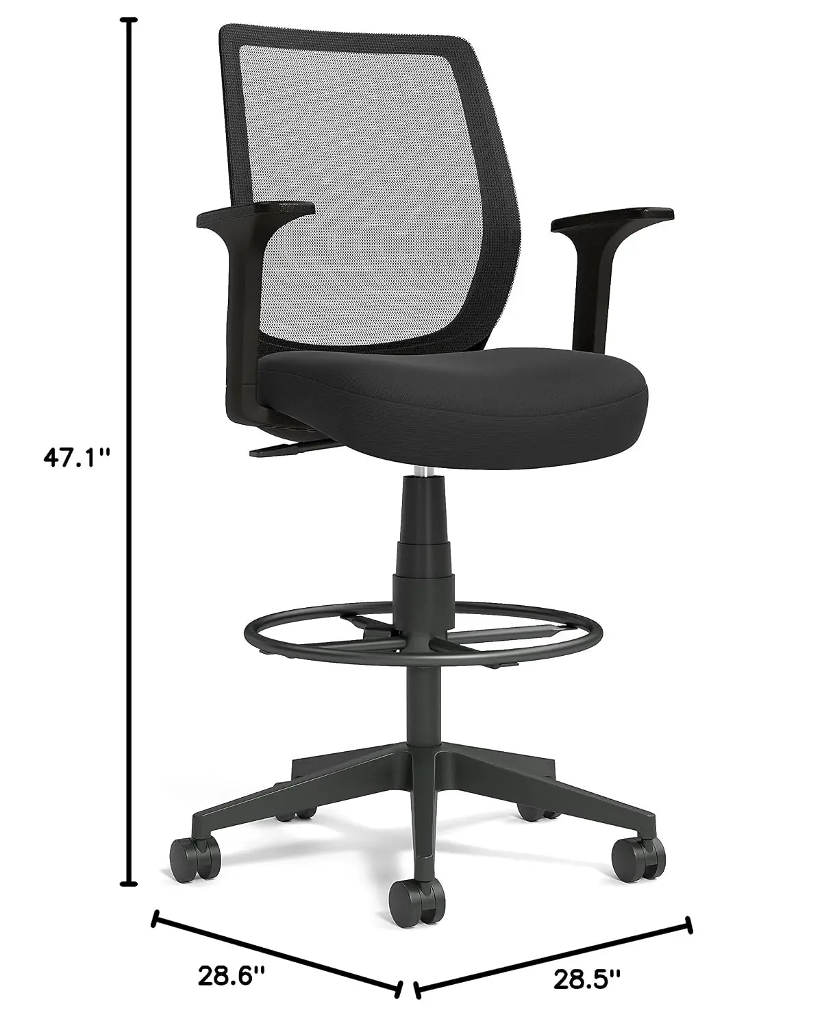 Mesh Drafting Stool Adjustable Height Swivel Ergonomic Office & Studio Chair, Customized