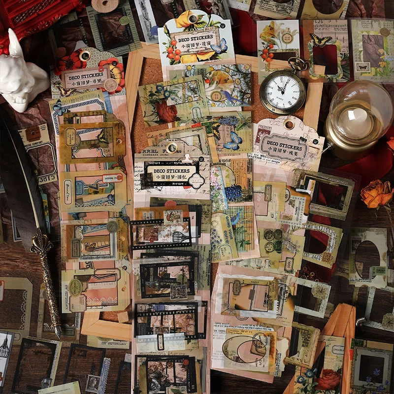 1set Kawaii Stationery Stickers window grilles Diary Planner Decorative Mobile Sticker Scrapbooking Journal DIY Craft Sticker