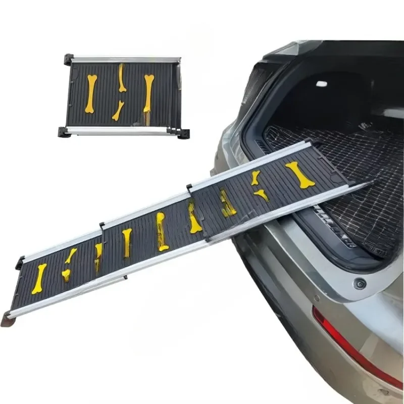 قابل للسحب دائم الكلب المنحدر سيارة الحيوانات الأليفة الملحقات الألومنيوم قناة الحيوانات الأليفة المنحدر