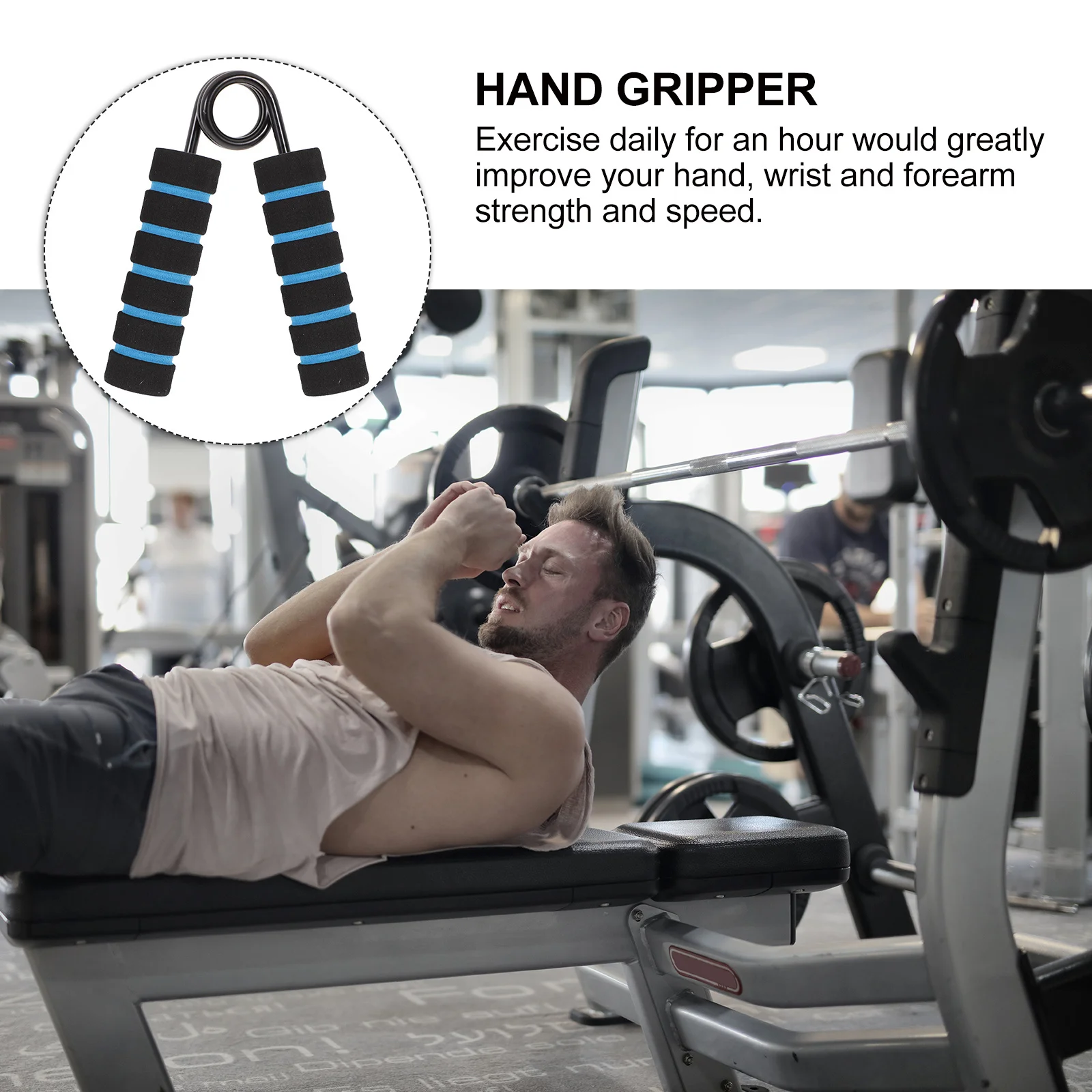 

50lb Aluminum Rod Hand Grip with Cover Hand Strengthener Wrist Exerciser Forearm Muscle Developer Trainer Wrist Strengthener