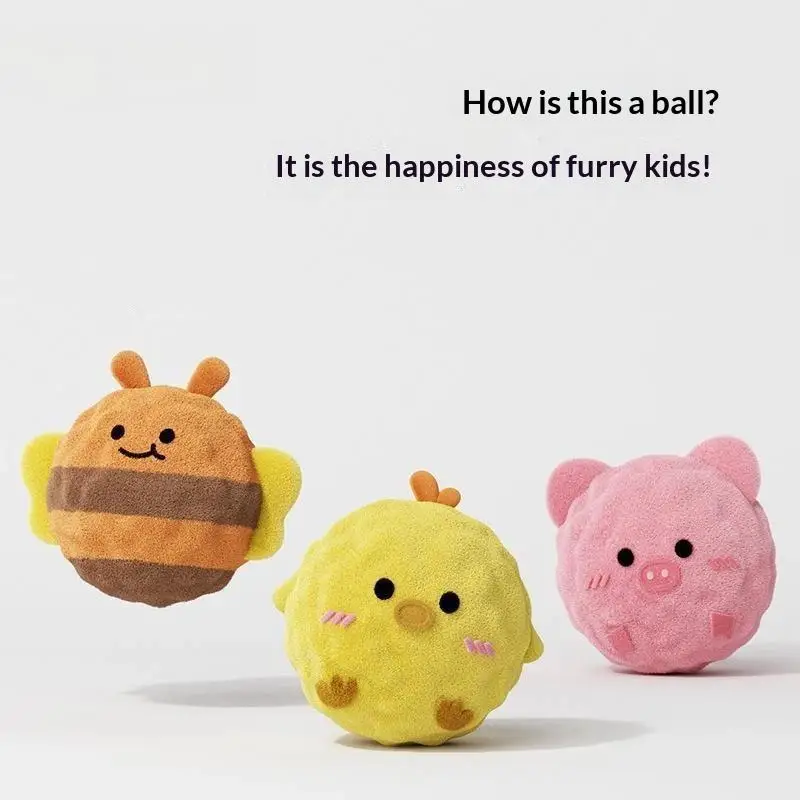 Squeaky Dog Chew Toy Plush Spiky Ball Interactive Training Dogs Toy Relief Boredom Molar Teeth Cleaning Puppy Toys Pets Supplie