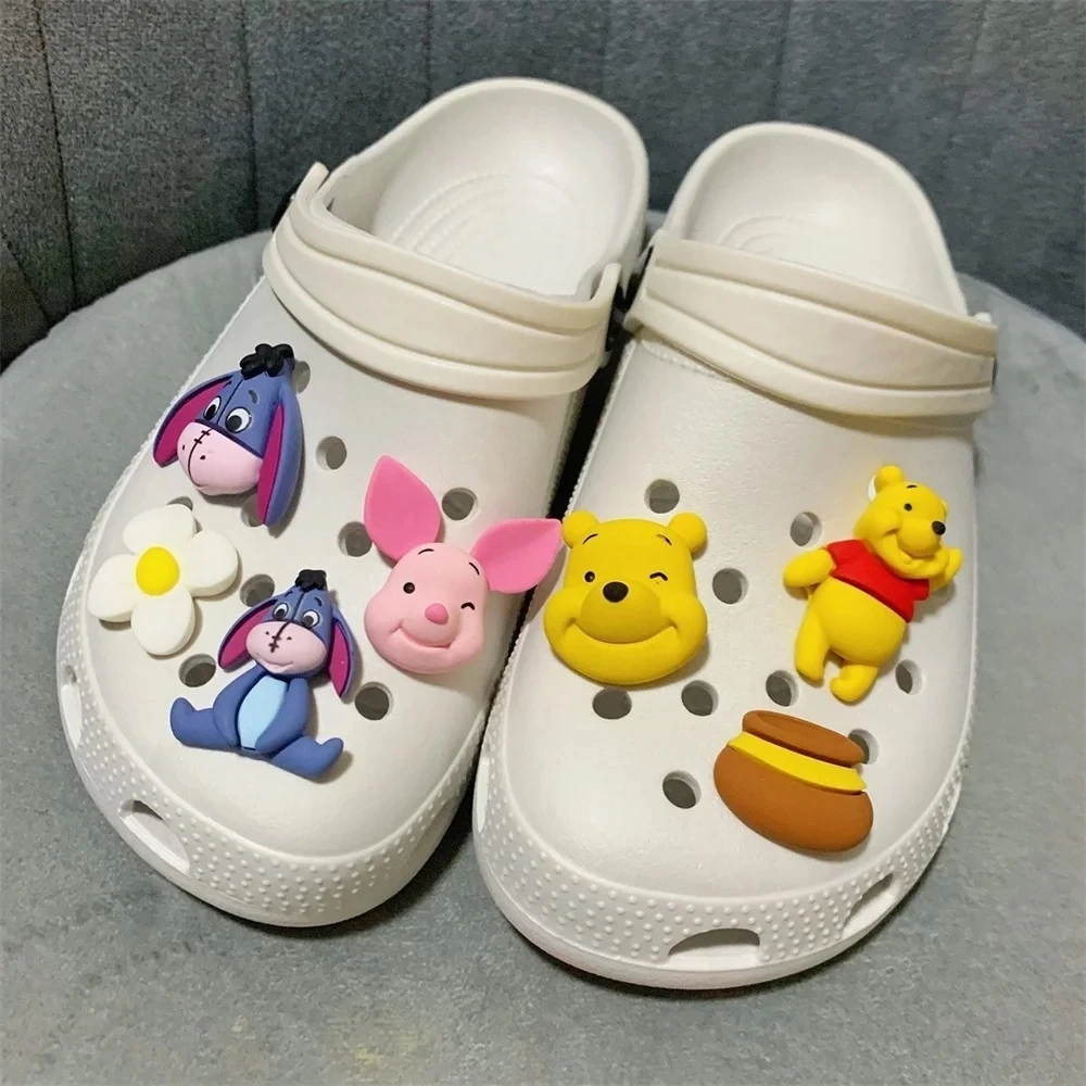 MINISO Little Bear Cartoon Character Shoe Accessories Three-dimensional Cute DIY Shoe Buckles Summer Fashion Sandal Decorations