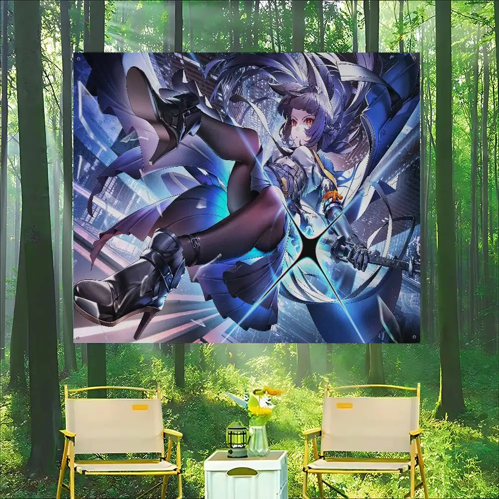 Zenless Zone Zero Hoshimi Miyabi Large Size Shop Art Promotion Advertising Booth Flag Hanging Banners