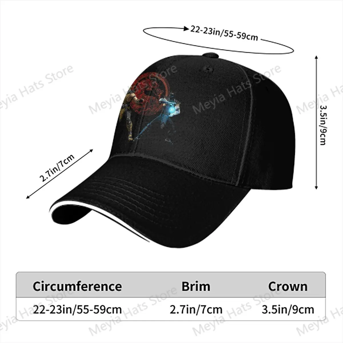 Legends Classic Men Baseball Caps Peaked Cap Sun Shade Cycling Hat Mortal Kombat