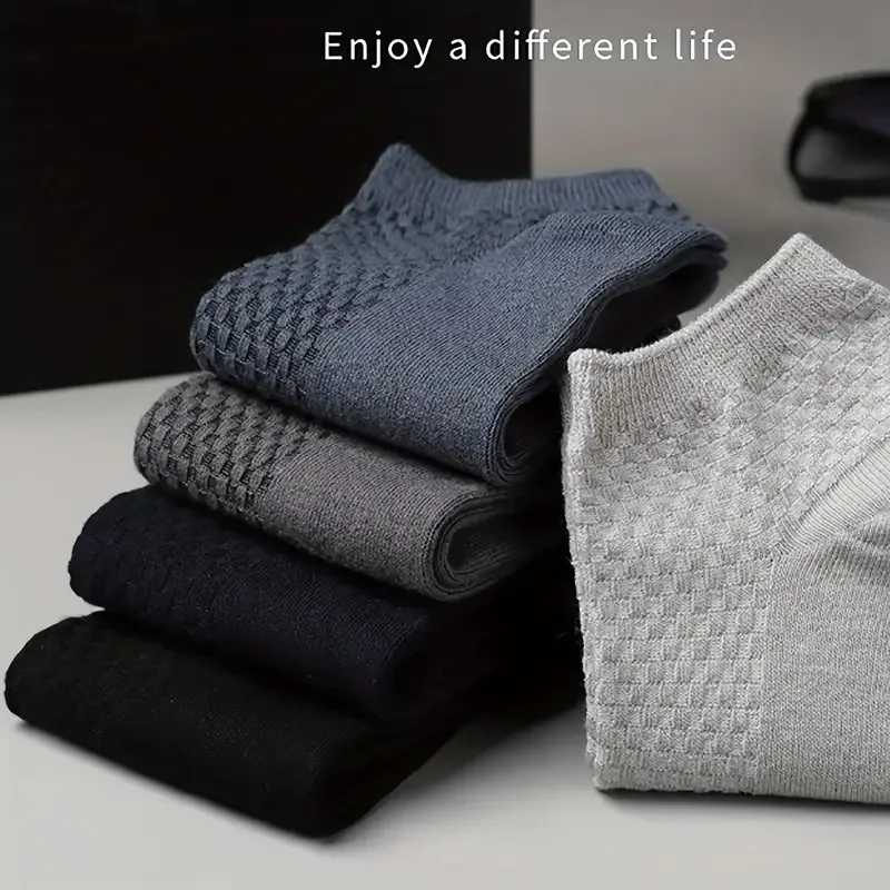 1/5 Paar Herren-Söckchen aus Bambusfaser, Business-Söckchen, Frühling und Sommer, leicht, atmungsaktiv, geruchsdicht, schweißabsorbierend, Freizeitsocken – Detail 5