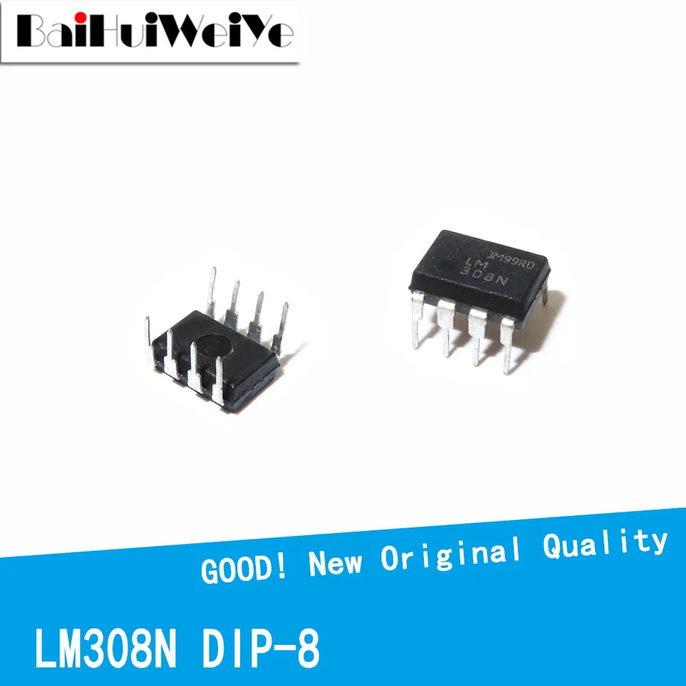 10PCS/LOT LM308N LM308AN DIP-8 Dual Operational Amplifier New Good Quality Chipset