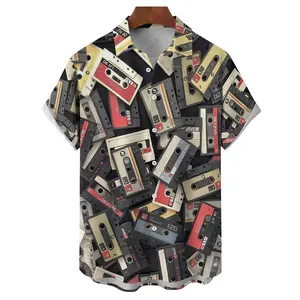 Hawaiian gömlek kısa kollu, erkek, hayvan, flamingo, desen 3D, spor giyim, bağbozumu, sıcak, Droidler Sokak, lüks, ve yaz En çok satılan 11 flamengo gömlek-10 numara