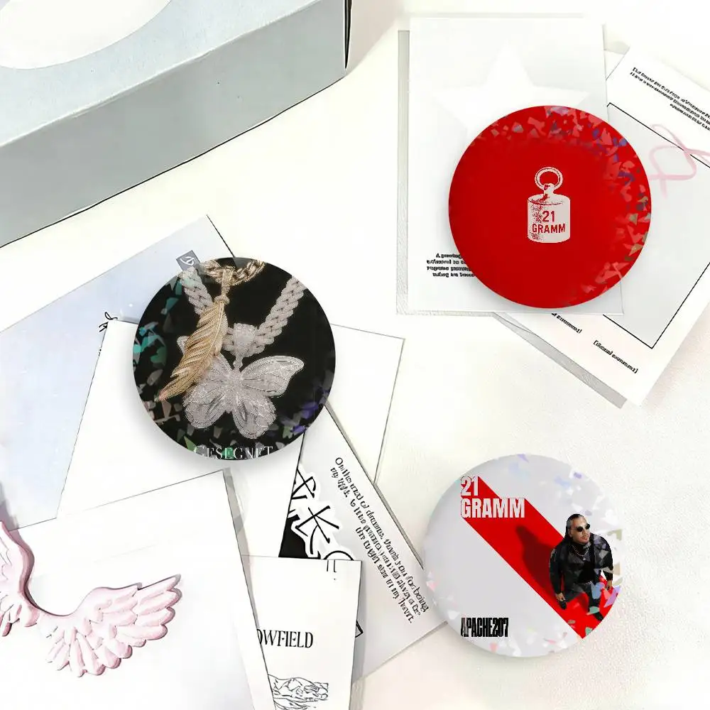 Rapper A-Apache 207 21 Gramm Laser Badge Creative Brooches Backpack Accessories Make Great Gifts For Friends Children