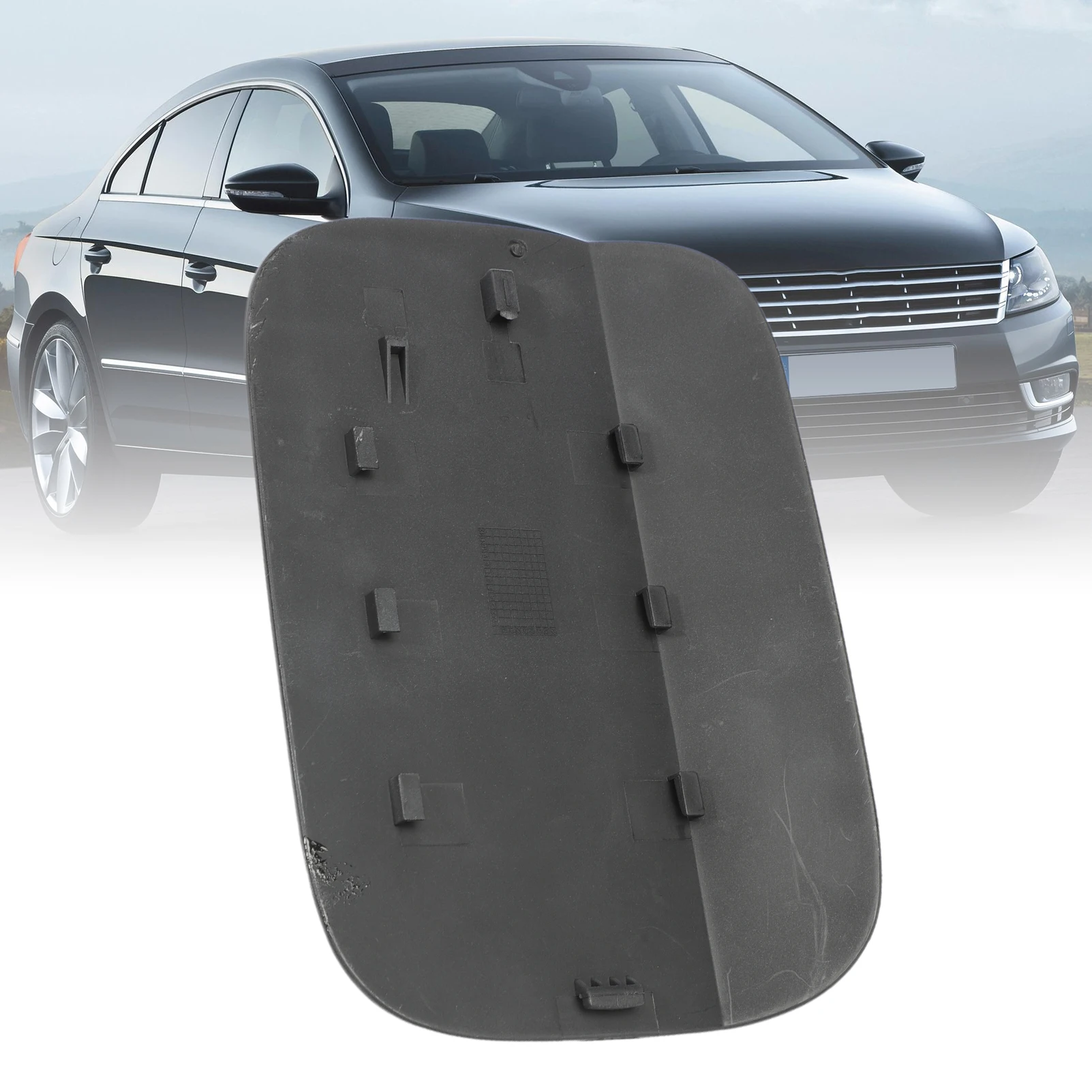 Fuel Gas Tank Door Cover Caps Filler Lid Cover Replacement 561809857 For Volkswagen VW Passat 2012-2018 Gloss Black