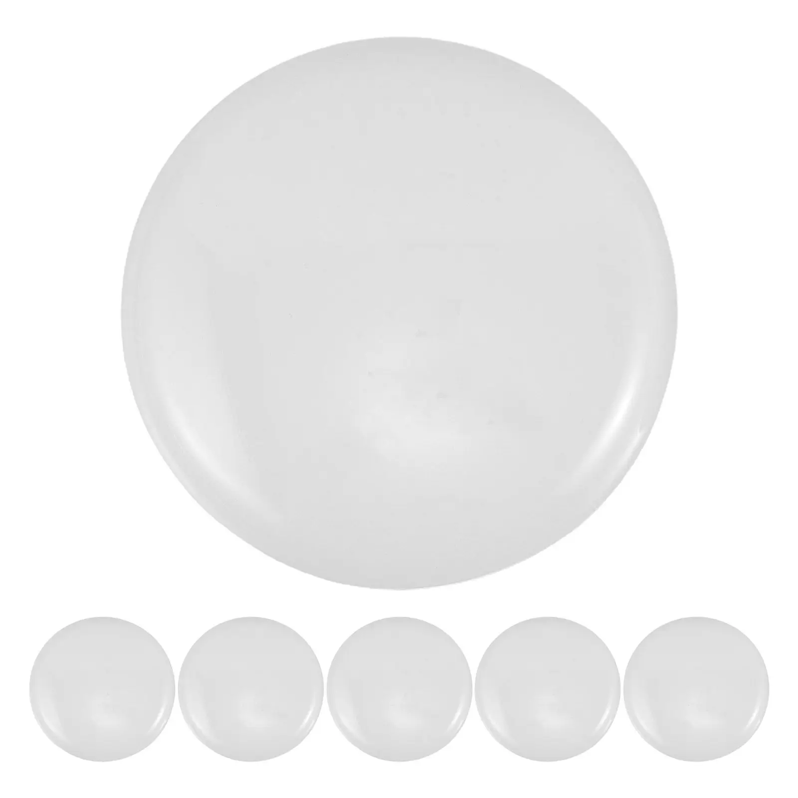 6Pcs Lampshade Diffuser Milky White Round Thick Diffuser Sheet Easy Install Drum Lampshades Pendants Light Ceiling Light Fixture