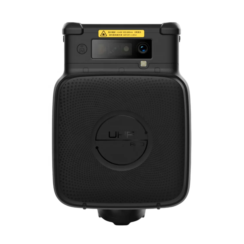 Pembaca RFID UHF Portabel Jarak Jauh NFC HF 13.56 900Mhz Pembaca RFID Genggam Pemindai Laser Mesin Adaptif yang Dapat Disesuaikan