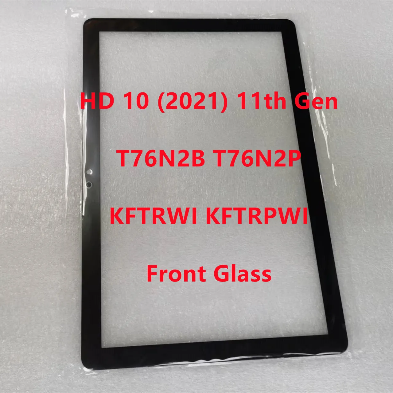 New For Amazon Fire HD 10 (2021) 11th Gen T76N2B T76N2P KFTRWI KFTRPWI Front Glass Touch Screen LCD Outer Panel+ OCA Glue Tested