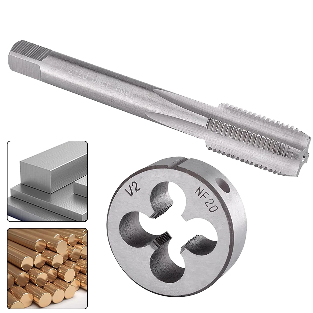 

UNF Die Kit 1/2-20 UNF Tap Workshop HSS High Speed Steel Model 1/2-20 UNF Replacement Right Hand For Muzzle Work