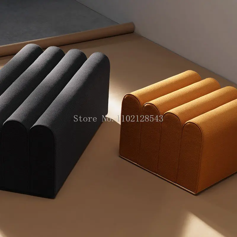 Nordic Designer Toast Shoe Changing Stools Bedroom Bench Living Room Shoe Ottomans Doorway Footstool Living Room Furniture