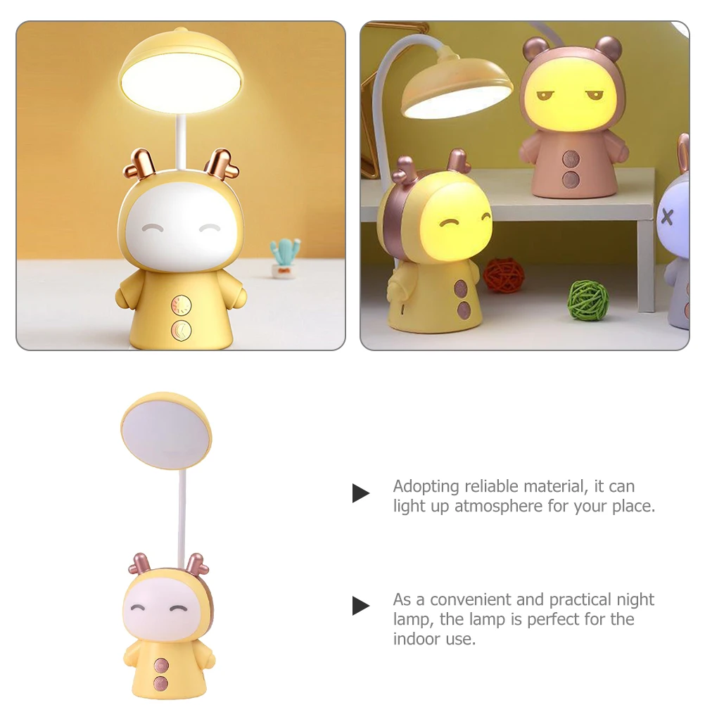 

Eye Protection Lamp LED Learning Reading Light Pink USB Kids Bedroom Night Lamps Led Night Lamp Cartoon Decor Indoor