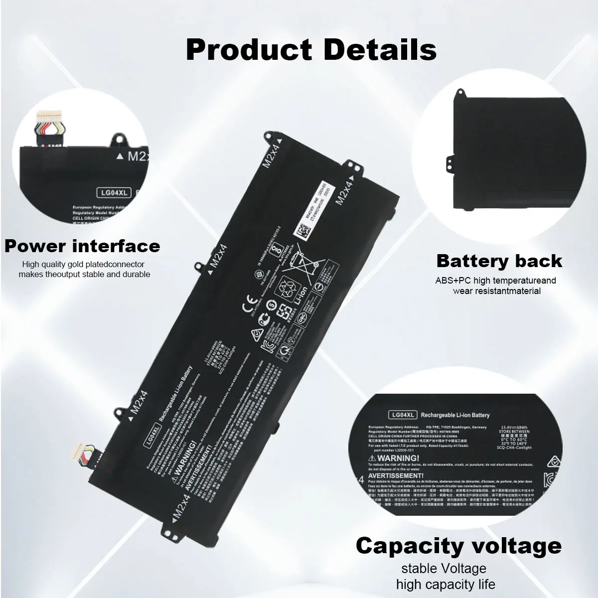 DXT New Laptop Battery LG04XL For HP Pavilion 15-DK0015LA15-CS1002LA 15-CS1001LA 15-CS1067TX CS1070TX L32654-005 HSTNN-IB8S LG04