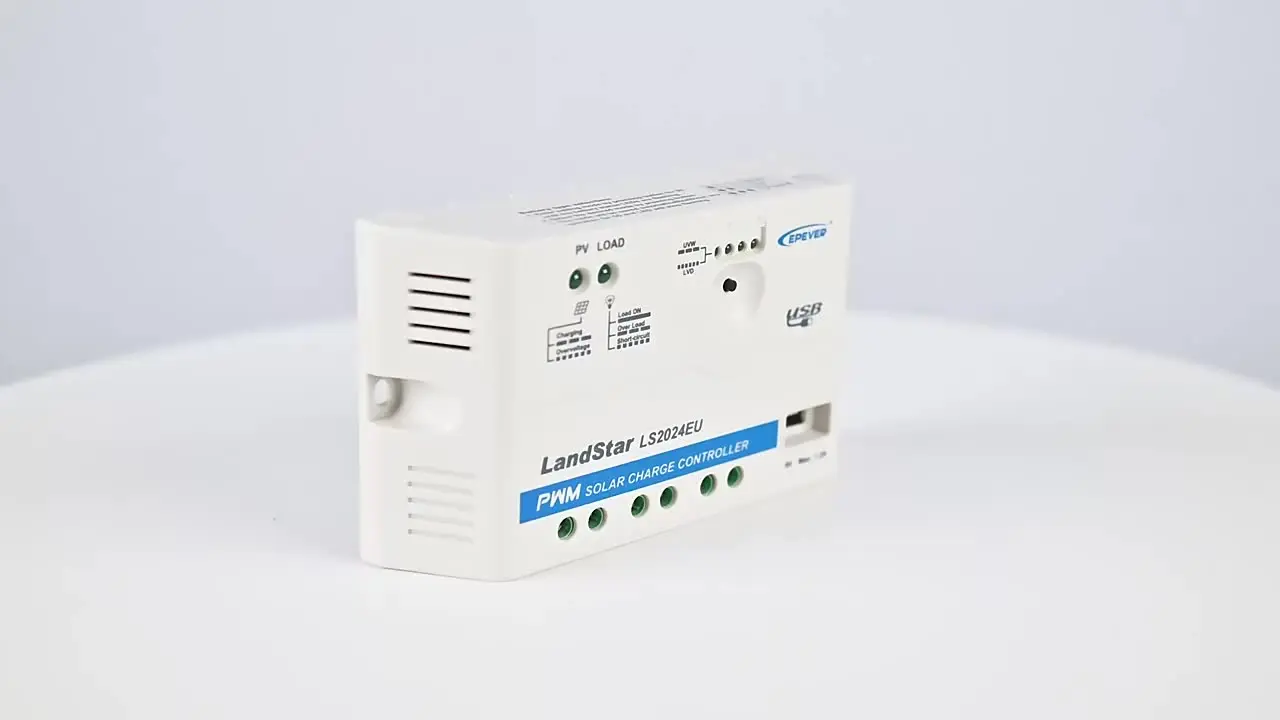 EPEVER 10A20A30A PWM 태양광 충전 컨트롤러 LS-EU USB 포트 12V24V 자동 최대 PV 입력 50V 태양광 패널 충전기 레귤레이터