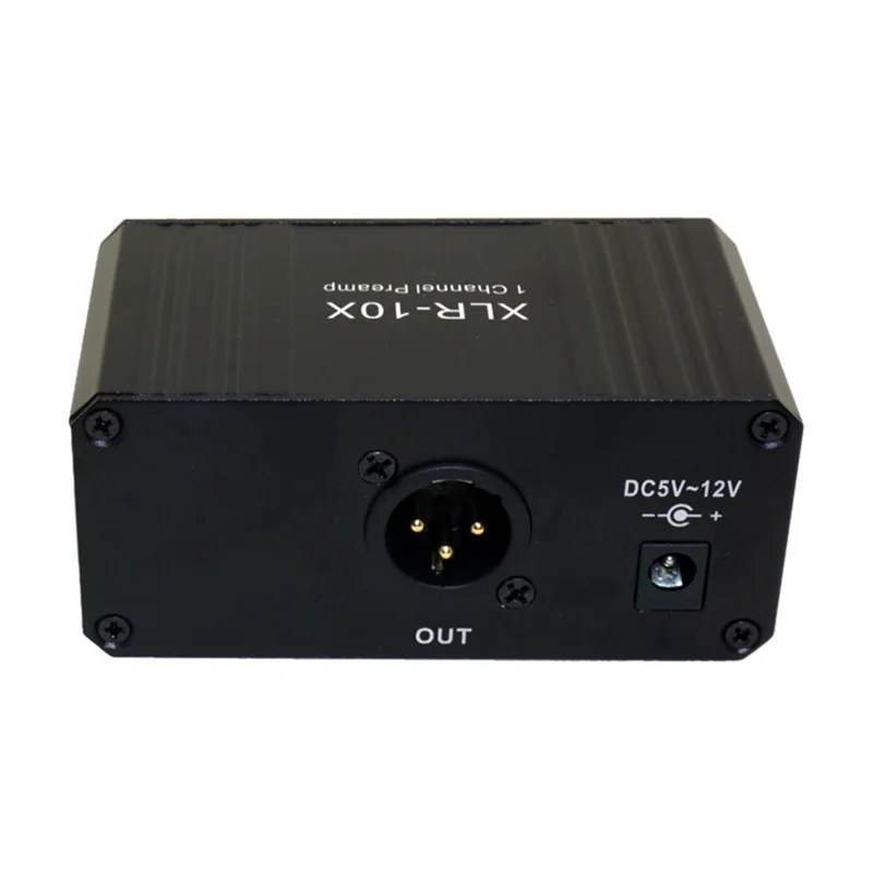 Отличный-XLR-10X 1-канальный интерфейс XLR Сбалансированный аудиоусилитель NE5532 Динамический микрофонный предусилитель