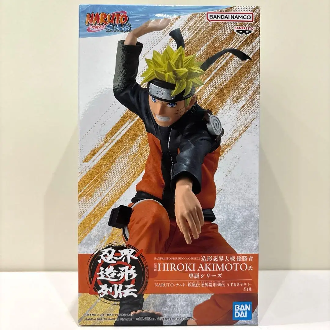 Figurines d'action originales BANDAI Naruto Anime Biography of Ninja World Styles Naruto Uzumaki BANPRESTO NARUTO Shippuden