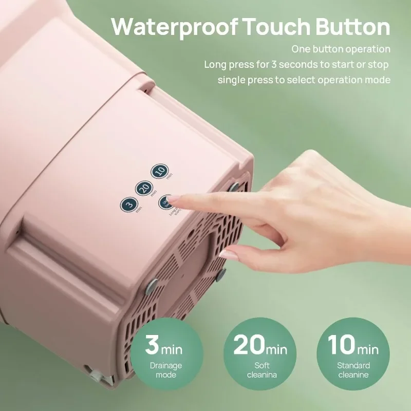 ZLDYPINK 휴대용 세탁기, 업그레이드 모터, 속옷, 아기 옷, 아파트, RV용 접이식 세탁기