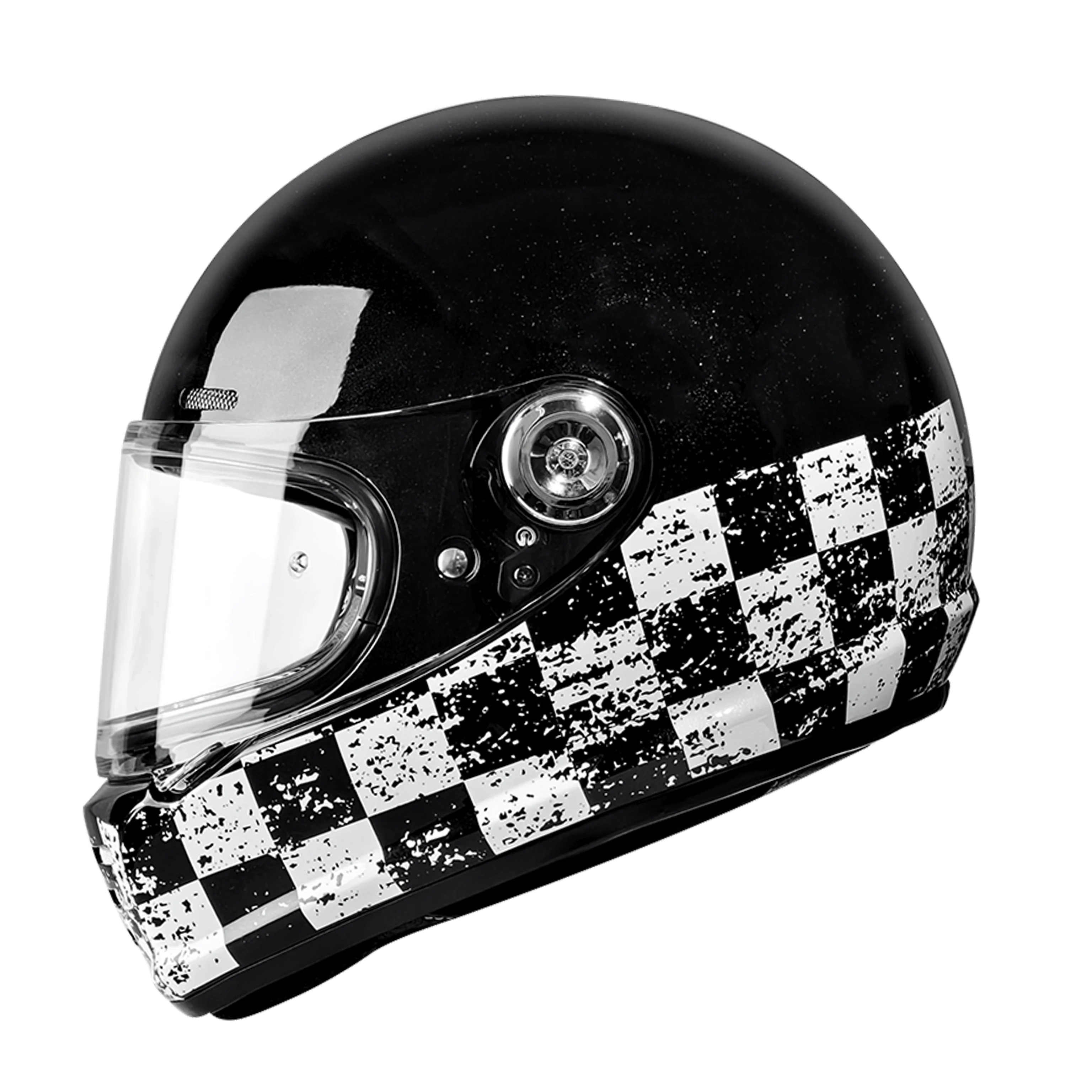 Factory Direct,Impact-Resistant Fiberglass Full Face Helmet - Visor, 3C&DOT