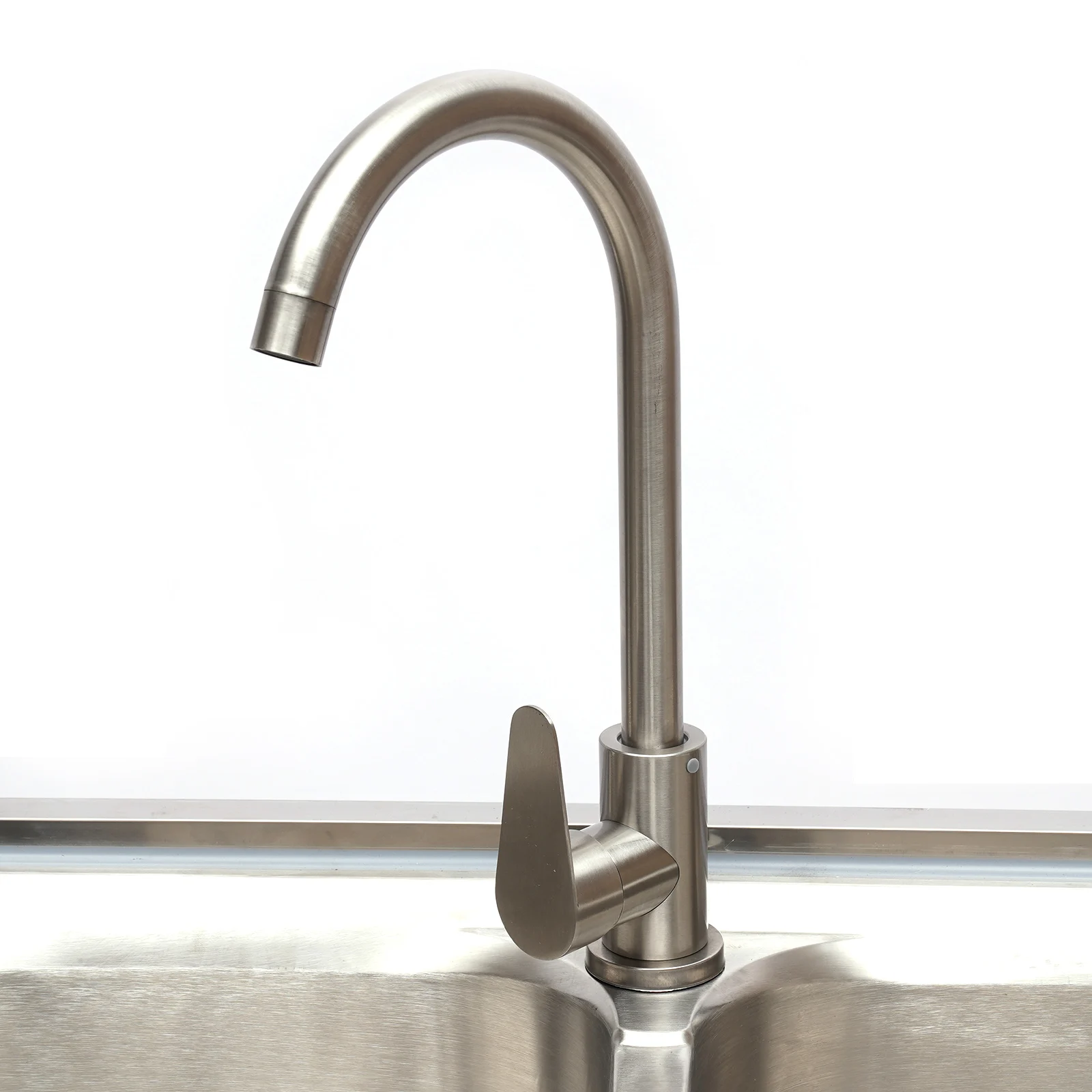 Stainless Steel Utility Sink with Double Bowl Design, 330 lbs Load Capacity, Anti-Clogging Drain Filter, Easy Installation,