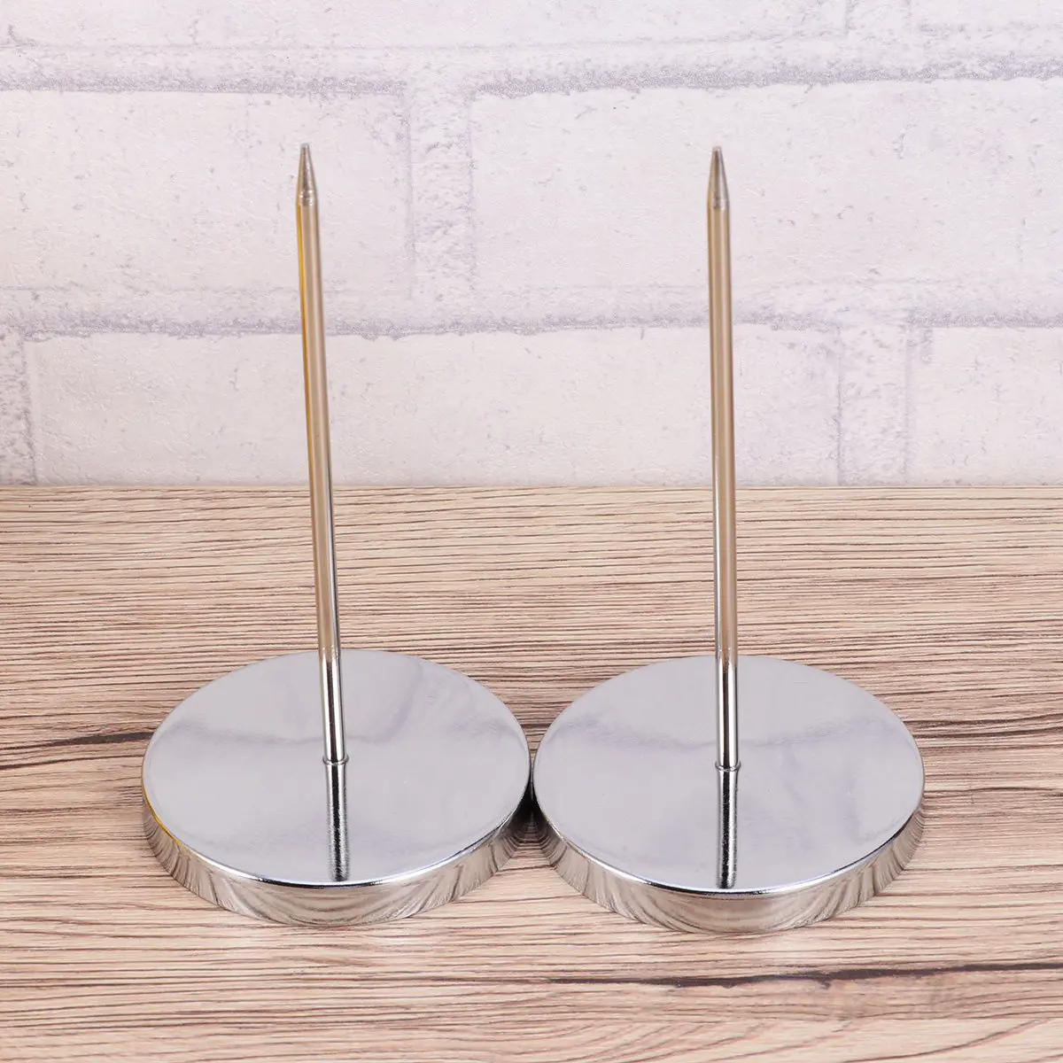 5Pcs Premium Metal Memo Holder Receipt Spike Bill Organizer Restaurant Check Ticket Stabber Office Kitchen Menu Summons Fork